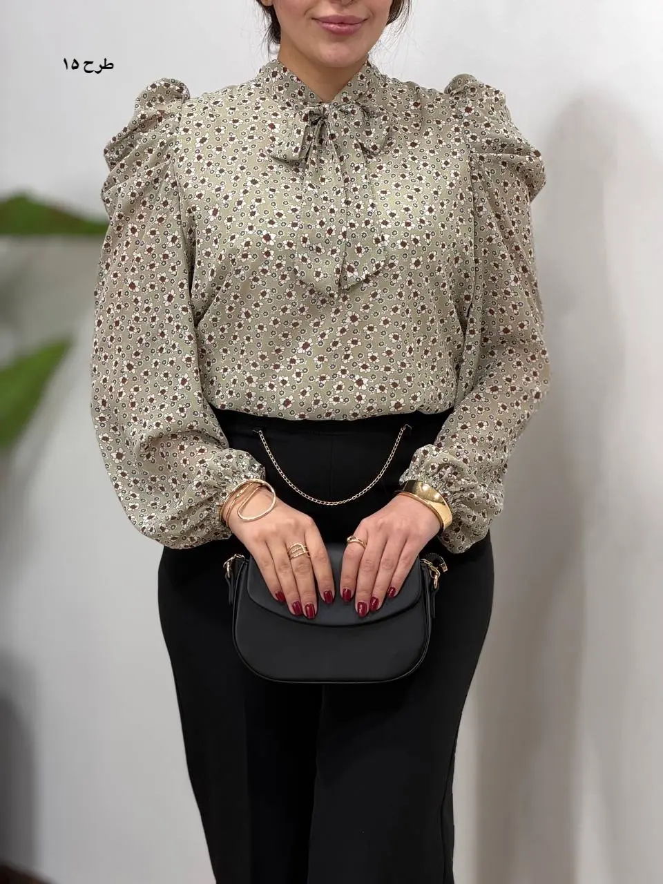 شومیز حریر مجلسی مهلا 4982